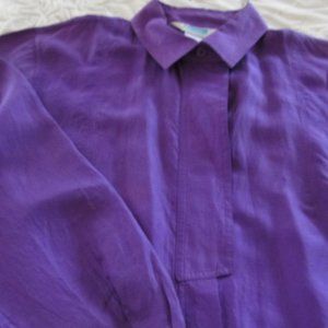 Purple Silk Blouse